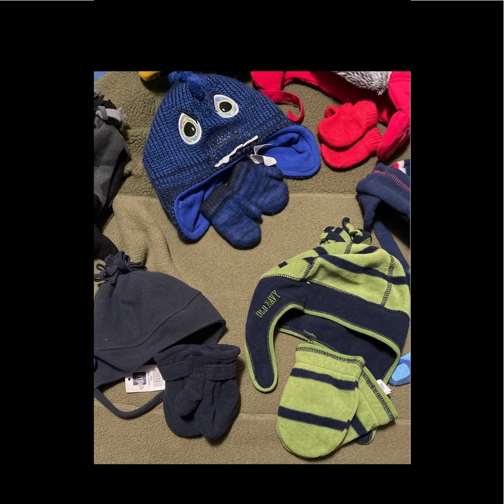 Boys winter hats & gloves